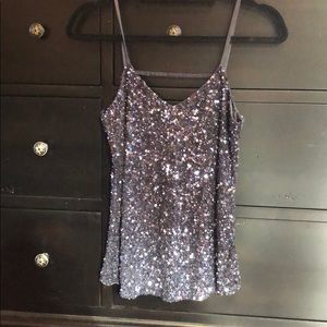 Sequined Parker Tank